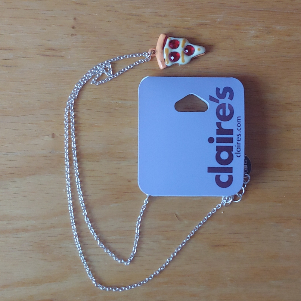 Claire's Pizza Necklace